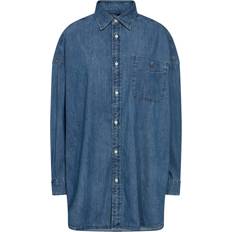 Golf - Herr Skjortor Polo Ralph Lauren 2X1 Rigid Denimlsl-bfs Dam Korta