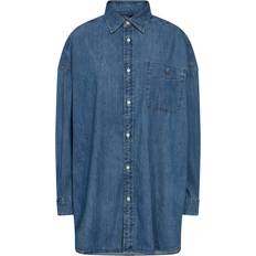 Golf - Men Shirts Polo Ralph Lauren Oversized denim shirt blue