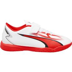 Puma Junior Ultra Play IT V - White/Black/Fire Orchid