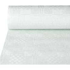 Nappes Papstar Nappe damassée 50 m x 1,2 m blanc (Carton)