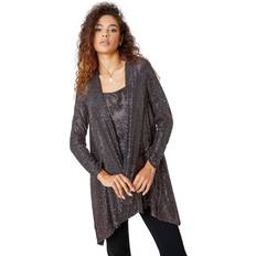 Bronze Cardigans Roman Sequin Sparkle Stretch Cardigan