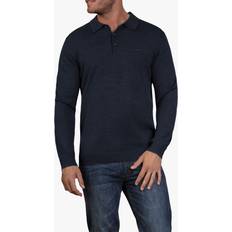 Long Polo Shirts Raging Bull Long Sleeve Knitted Polo