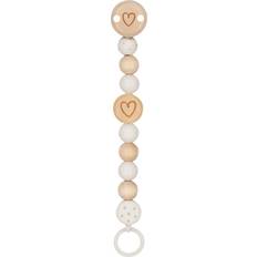 Goki Wooden Pacifier Chain Heart
