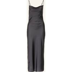 AllSaints Womens Black Hadley Satin Midi Dress