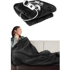 Ezysleep Cosy Heated Over Throw Fleece Blanket with Adjustable Control