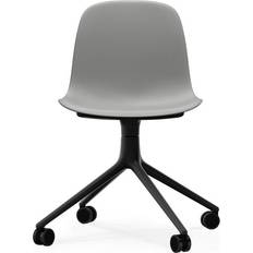 Normann Copenhagen Kontorstole Normann Copenhagen Form Chair Swivel 4W Black Alu Kontorstol