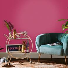 Stitch Please Raspberry Textured Plain Wallpaper