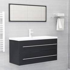 Meubles de toilette vidaXL 2 Piece Set Engineered Wood