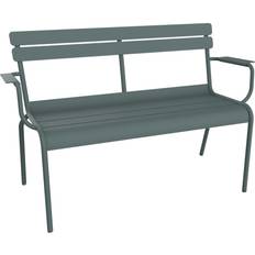 Aluminium Havebænke Fermob Luxembourg 2-Seater Garden Bench Storm Grey Havebænk