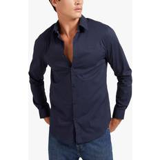 Guess Man Tops Guess Biologisch Katoenen Overhemd - Bleu