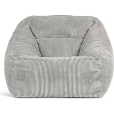 Gris Poufs Bean Bag Bazaar Fauteuil En Velours Côtelé Morgan XXL Pouf