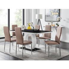 Furniturebox Giovani Gloss Dining Set