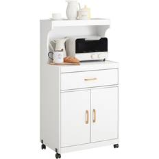 SoBuy Carrelli Tavolo SoBuy Mobile Microonde Credenza Cucina Con Route FSB12-W Carrello Tavolo