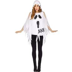 Fun World Glitter Ghost Poncho for Women's