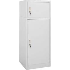 VidaXL Opbevaringsskabe vidaXL Sadelskab 53 x 53 x 140 cm Stål Lysegrå Opbevaringsskab
