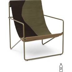 ferm LIVING Desert Lounge Chair Olive Dune Loungestol