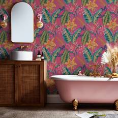 Envy Eden Hot Pink Floral Wallpaper