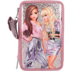 Multikleur Pennenzakken Depesche TopModel Triple Pencil Case with Glitter Queen