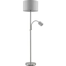 Tyg Golvlampor Lindby Colima Nickel/White Golvlampa