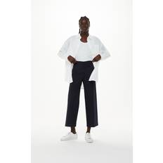 Blue - Woman Trousers Whistles Katie Cropped Trousers, Navy