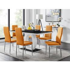 Furniturebox Giovani Gloss Dining Set