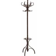 Brown Clothes Racks Premier Housewares Mahogany Finish Coat Clothes Rack