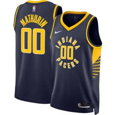 Game Jerseys Nike Bennedict Mathurin Navy Indiana Pacers Swingman Jersey Association Edition