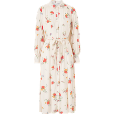 Selected Walda Printed Midi Dress - Snow White