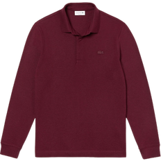 Lacoste Smart Paris Long Sleeve Stretch Polo Shirt - Dark Bordeaux