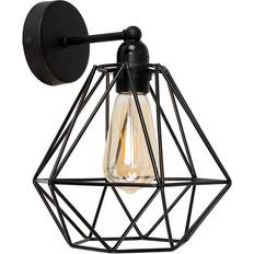 B Wall Lights MiniSun Cambourne Industrial Cage Wall light