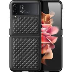 Handyzubehör Dux ducis Venice Samsung Galaxy Z Flip4 Leder Beschichtet Hülle Schwarz