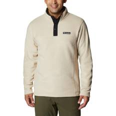 Beige - Gång & Vandring - Herr Tröjor Columbia Men's Steens Mountain Half Snap Fleece Pullover - Ancient Fossil/Black