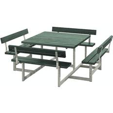 Gröna Bänkbord Utemöbler Plus Picknickbord Picnic