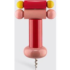 Rosso Cavatappi Alessi 100 ES17 Korkenzieher Rosa Rot Gelb/H x Ø 18 x 6 cm Cavatappo