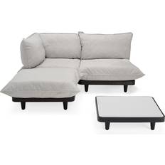 Fatboy Conjuntos de Sala de Exterior Fatboy Paletti Outdoor Loungesofa Set Medium Links 180x180x90 cm Axalta Pulverbeschichtet Conjunto de Sala de Exterior