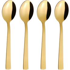 Gold Dessert Spoons Aida Raw Dessert Spoon 4pcs