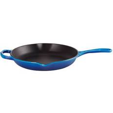 Le Creuset Blå Pander Le Creuset Azure Signature Cast Iron 23cm