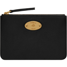 Mulberry Portefeuilles et Porte-clés Mulberry Plaque Small Zip Coin Pouch - Black Small Classic Grain