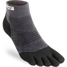 injinji Run Lightweight Mini-Crew Socks - Black