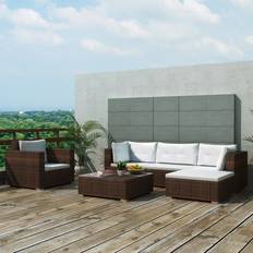 vidaXL 6 Garden Outdoor Lounge Set