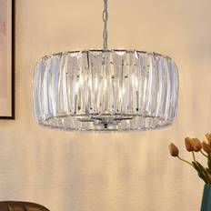 Lindby Lampade a Sospensione Lindby Sofia Ø46 Transparent/Chrome Lampada a Sospensione