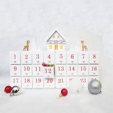 St Helens Christmas White Wooden Advent Calendar