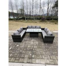 Grey Outdoor Sofas Garden & Outdoor Furniture Fimous 9 Seater Garden Rattan Outdoor Sofa