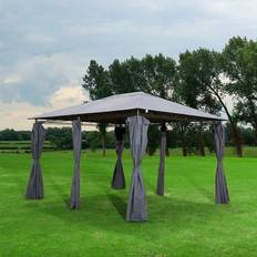 Charles Bentley 3M X 4M Steel Art Large Gazebo With