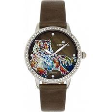 Diana Automatic Engraved MOP Leather-Band