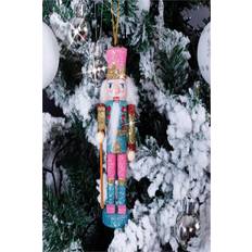 Interior Details Netagon Festive Nutcracker Glitter Christmas Tree Ornament