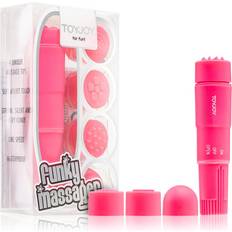 Sexleksaker Toy Joy Toyjoy Funky Massager stimulator och vibrator pink 9,5 cm