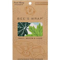 Beeswax Plastic Bags & Foil Bee's Wrap Assorted Forest Floor 3-pack Beeswax Cloth