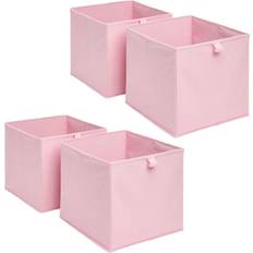 OHS Pack of 4 Plain Folding Cube Storage Box