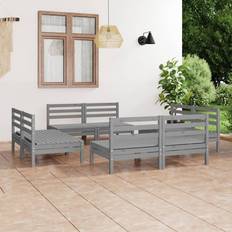 Pine Outdoor Lounge Sets Garden & Outdoor Furniture vidaXL 8-tlg. Kiefer Massivholz Lounge-Set